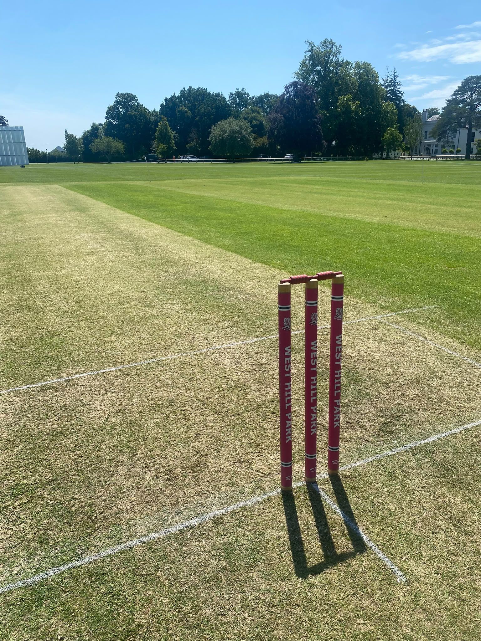 West Hill Park Cricket pitch